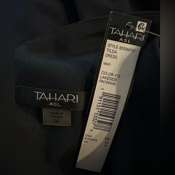 Tahari ASL black overdress size 14 - Picture 11 of 11